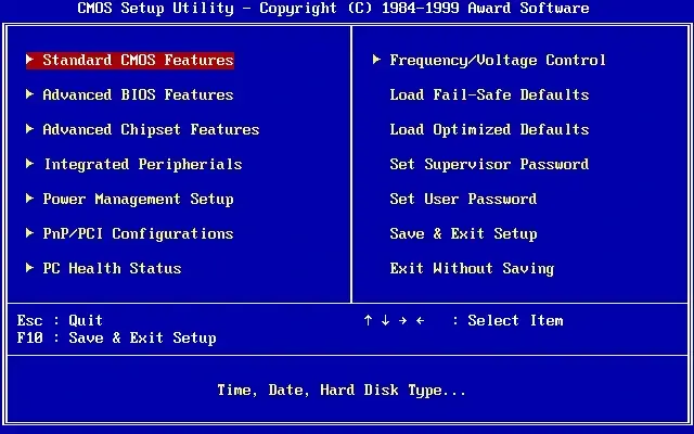 BIOS o UEFI de tu PC